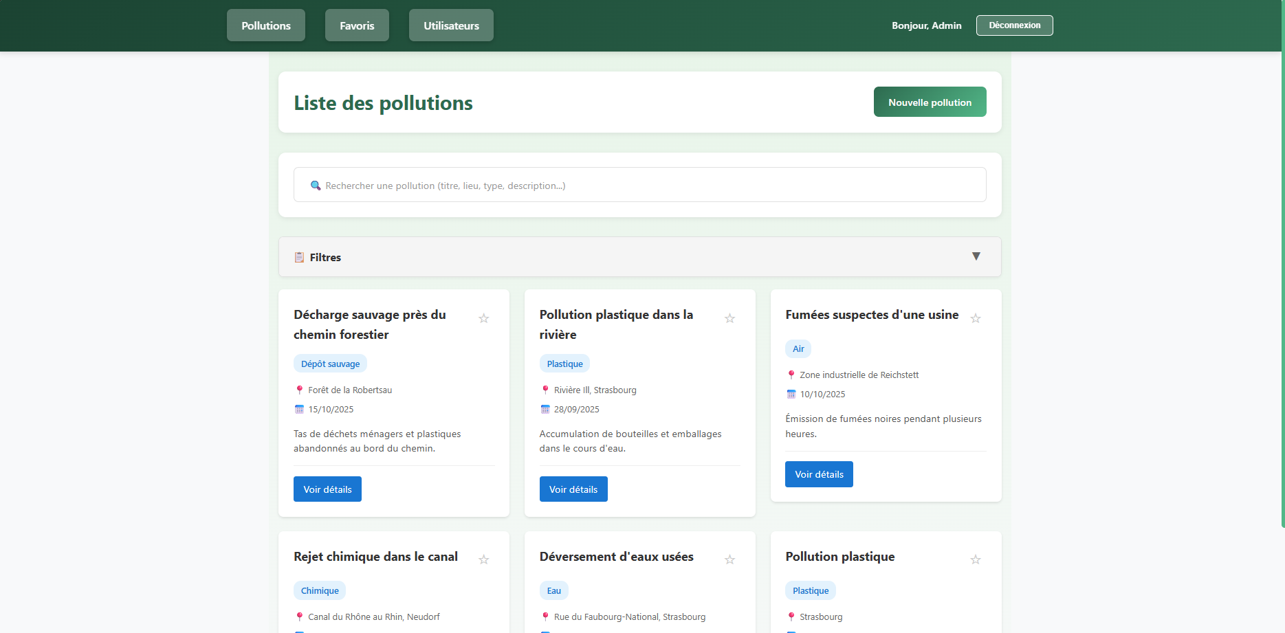 Pollution Tracker